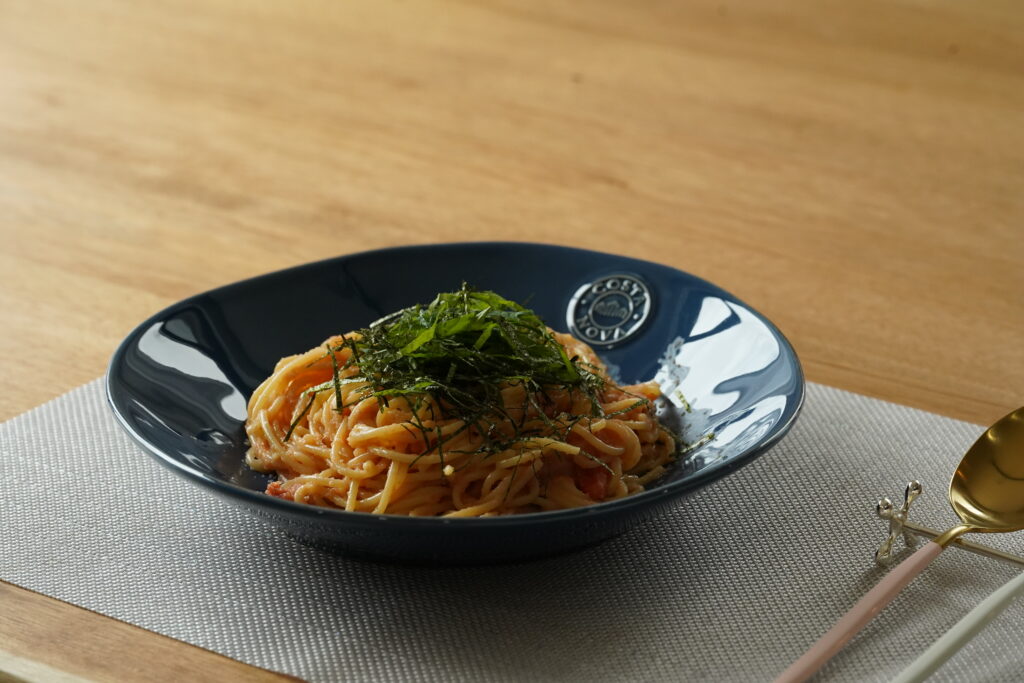 たらこパスタの写真
