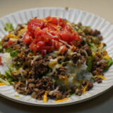 Taco Rice with Crunchy Tortilla Chips