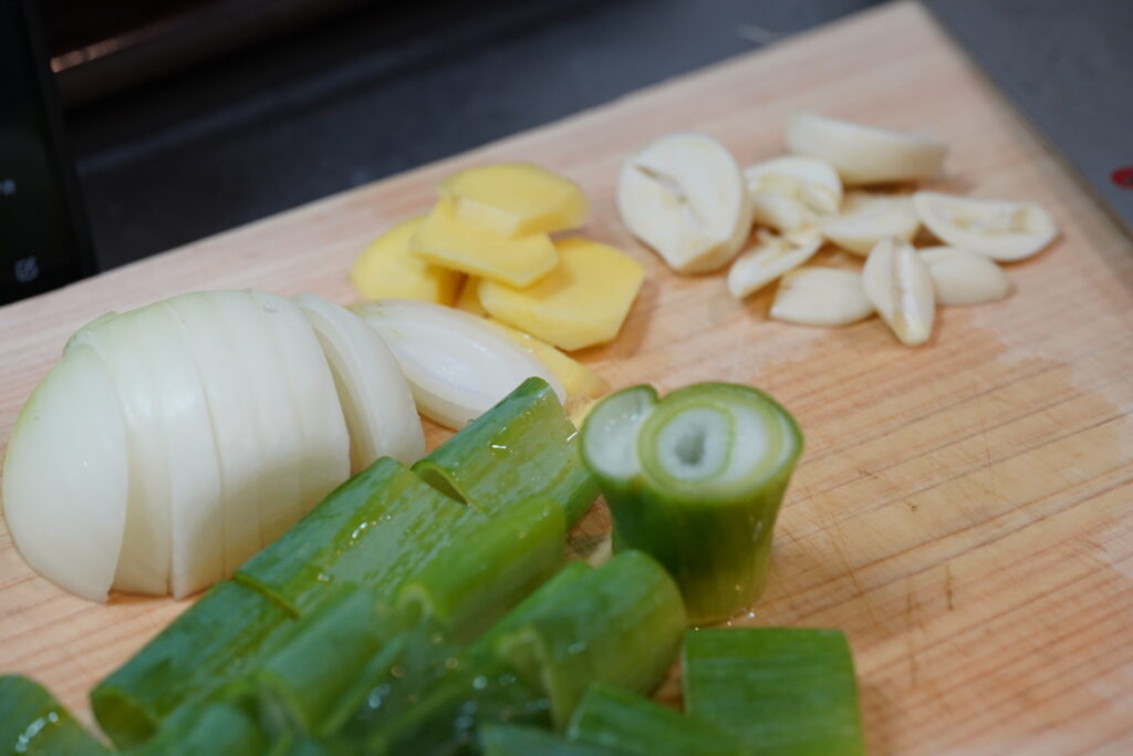 切った野菜の写真