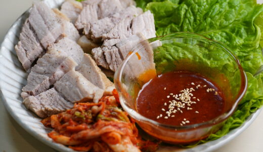 韓国料理ポッサムの盛り付け写真