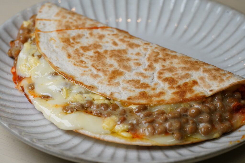 納豆トルティーヤ