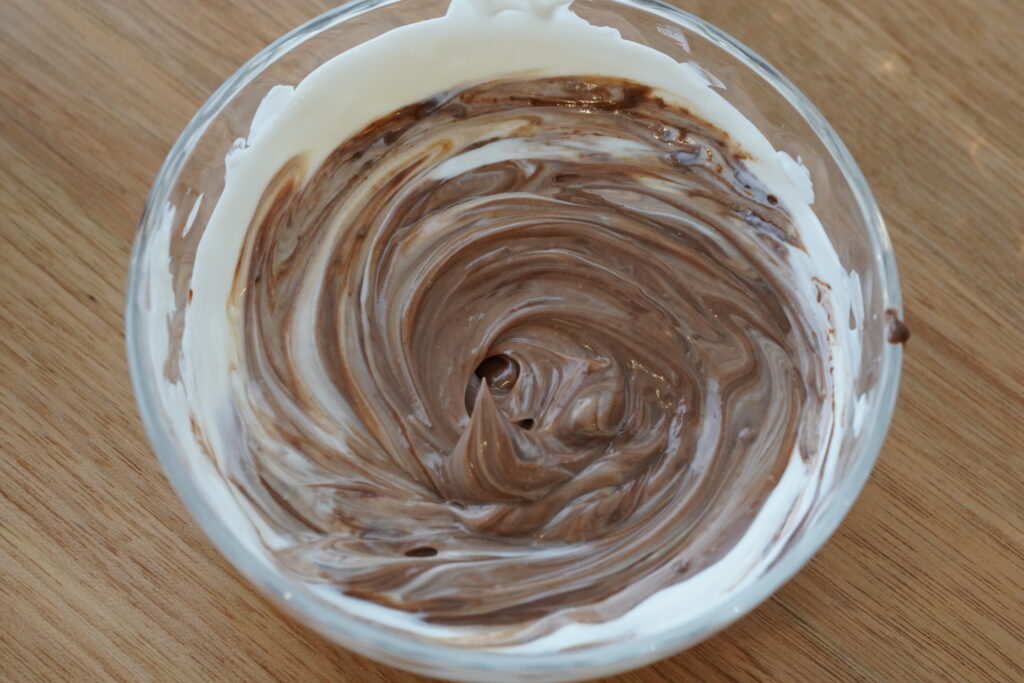 チョコヨーグルトの写真