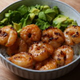 Hawaiian-Inspired Garlic Shrimp and Avocado Bowl