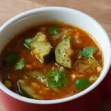 7種の野菜のミネストローネの写真