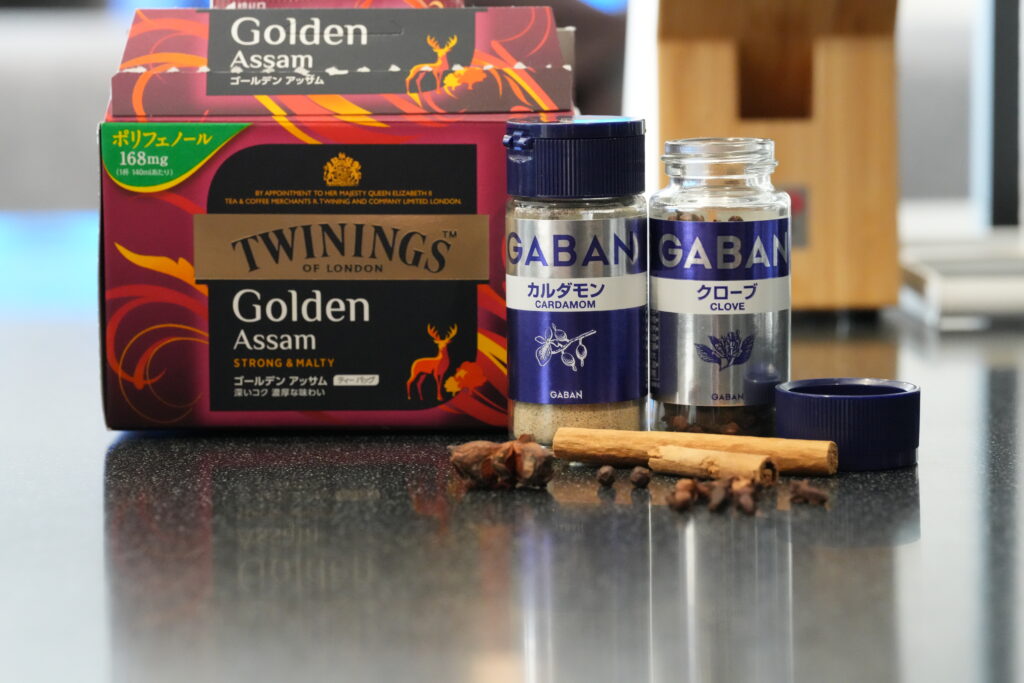 チャイティーの材料の写真